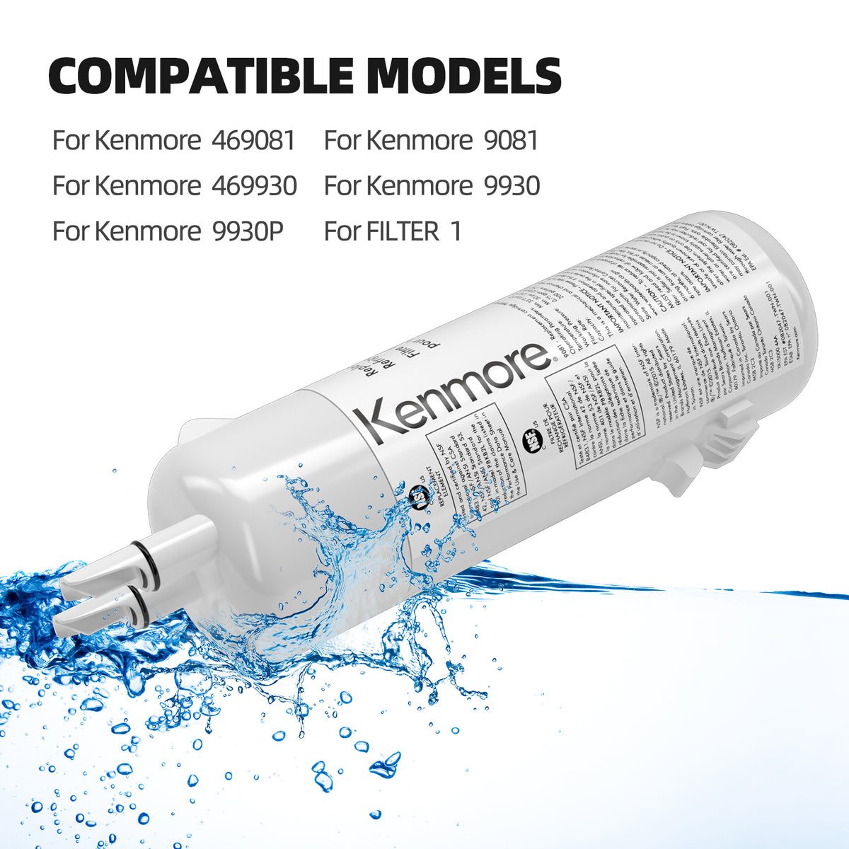 2 Pack Refrigerator Water Filter Replacement N617