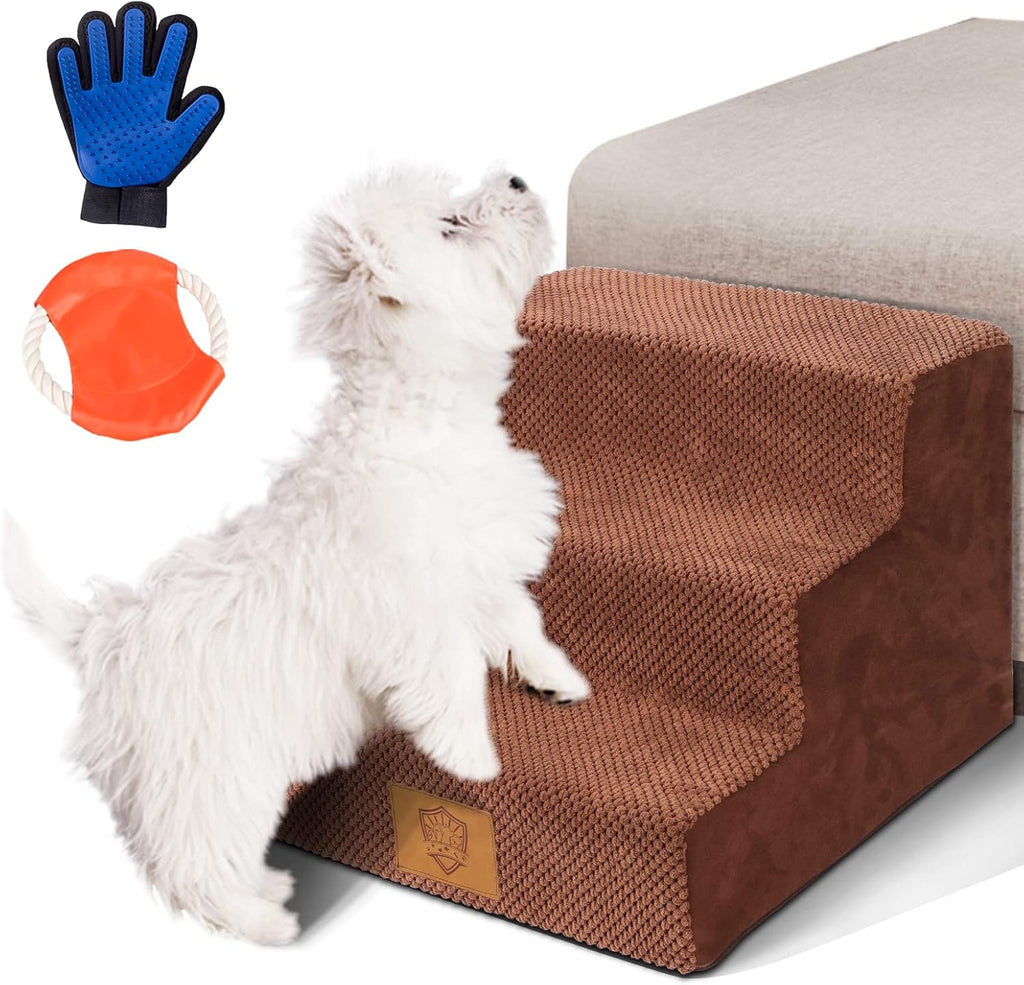 High Density Foam Pet Stairs with Anti-Slip Waterproof Cover, 11.8" H Q6612
