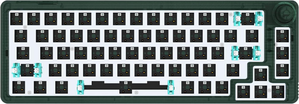 White 67 Keys Hot Swappable Mechanical Keyboard S6136