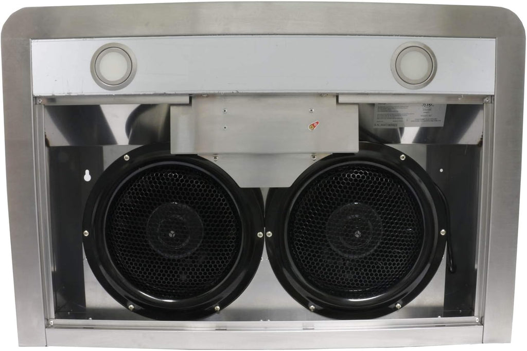 Stainless Steel Under Cabinet Range Hood with 2 LED Lights K99012