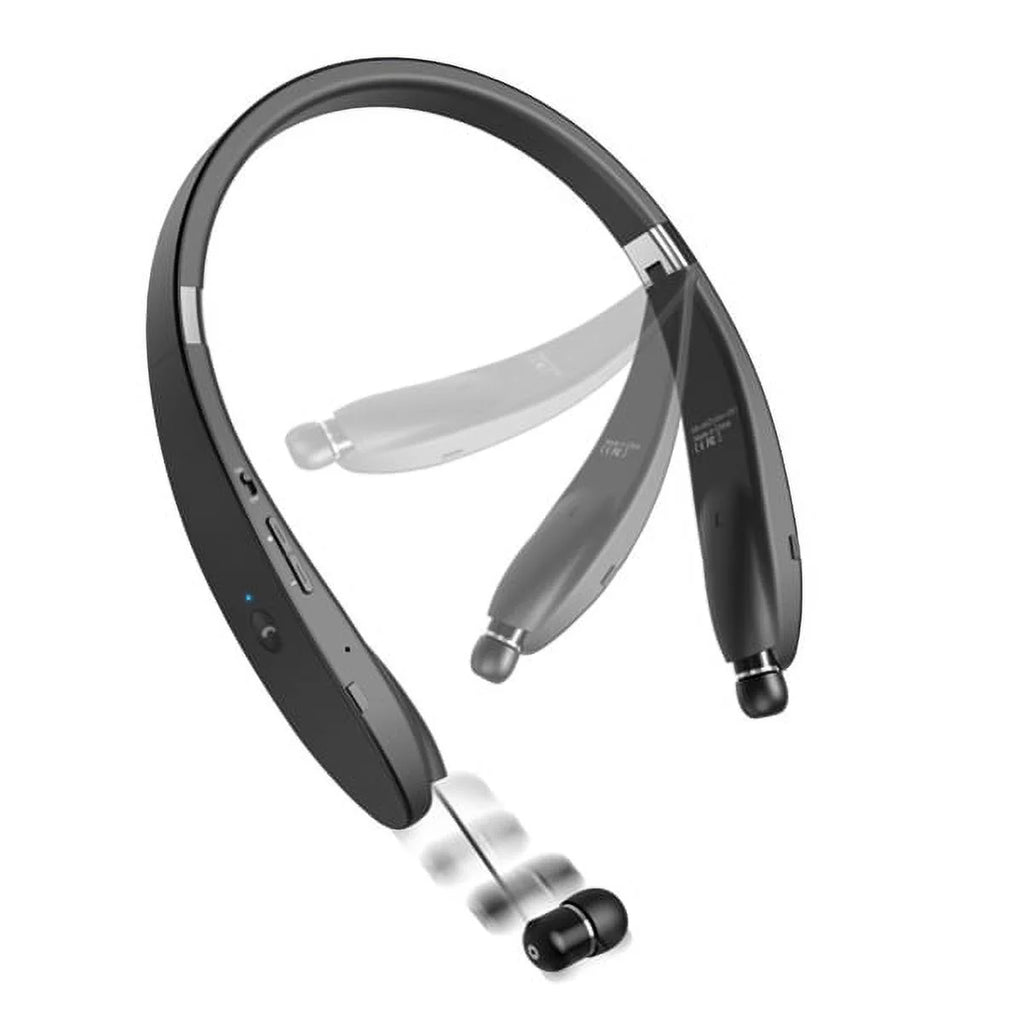Neckband Wireless Headset with Retractable Earbuds B523118