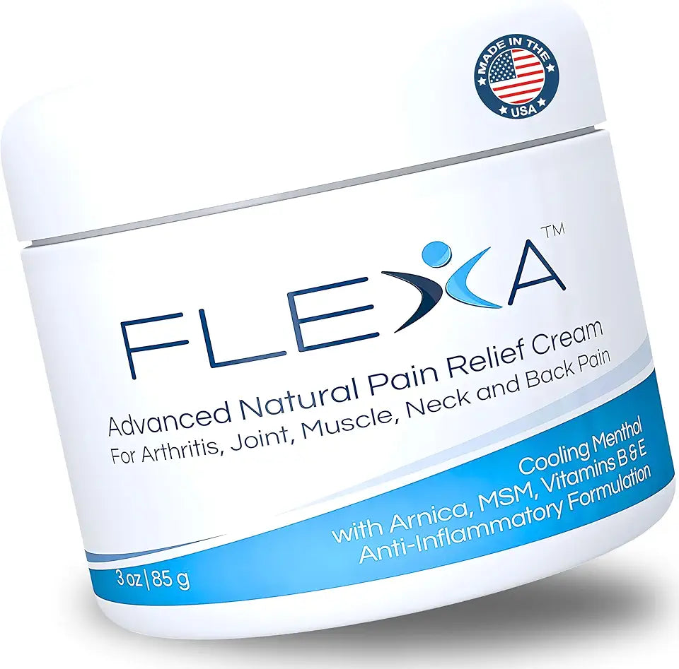 Natural Relief Cream with Arnica Menthol MSM and Tea Tree Oil 3 Oz Jar G99474