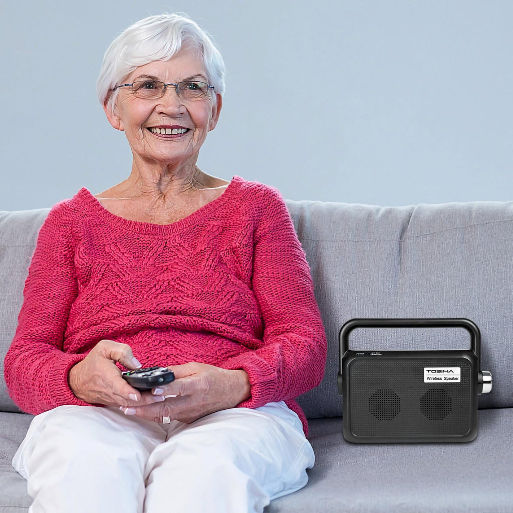 Portable Wireless TV Speakers with Headset Jack M216060