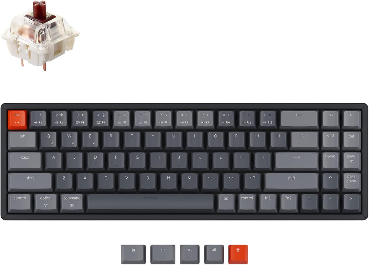 70% Layout 72 Keys Wireless Wired Mechanical Keyboard Y783