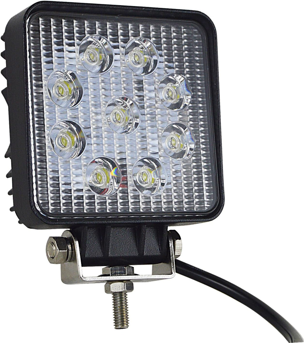 10 Pcs 4 inch 27W Flood LED Work Light Bar W133