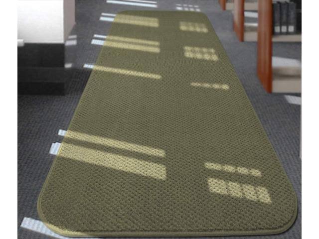 Skid-Resistant Carpet Runner Olive Green 10 ft. x 48 in. L49641