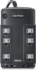 Compact Standby UPS System, 350VA/255W, 6 Outlets, Pack of 2 X645