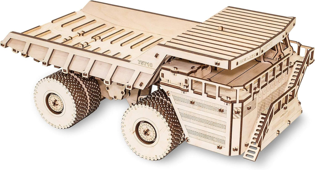 3D Puzzle Mechanical BELAZ 75710 Rubber Band Engine DIY Craft Set Pack of 2 D30126