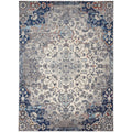Ivory/Gray/Blue 6'-7" x 9'-6" Area Rug Z51864