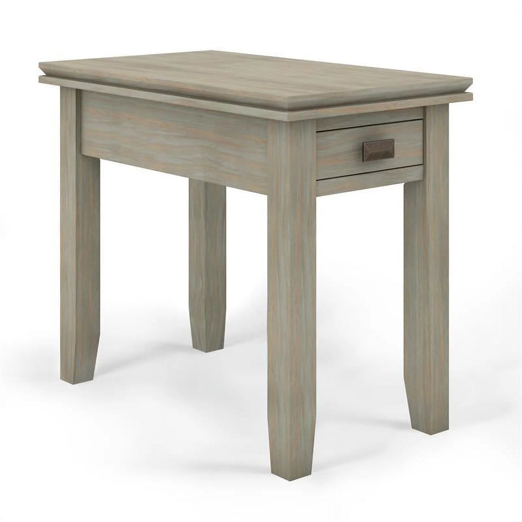 Gray Wood Narrow Side Table L7663
