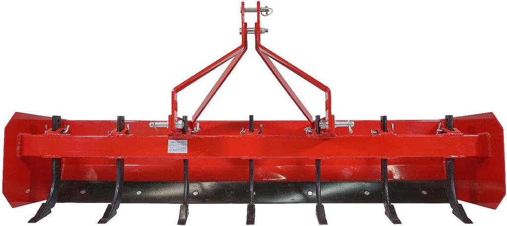 4' - 7' Box Blade Tractor Attachment Category 1 Cat 0 Scarifier Shank W120