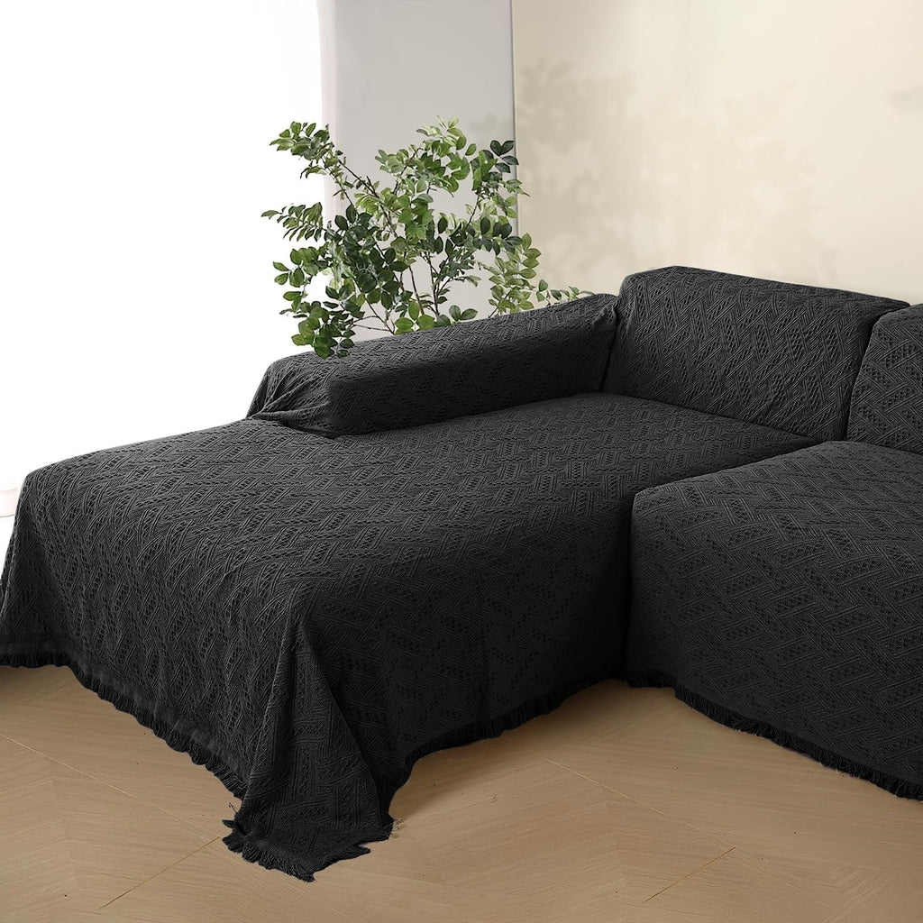 L Shape Sofa Cover Washable Thick F930096