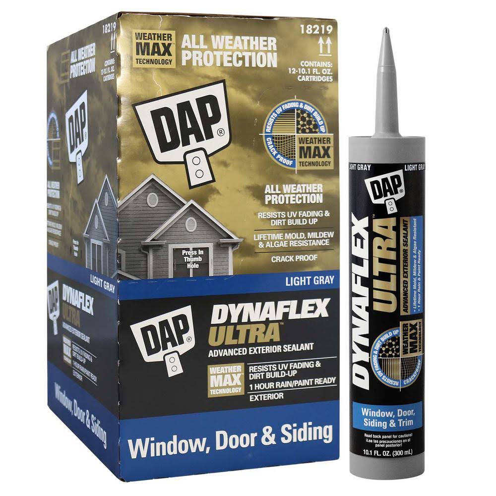 10.1 oz Gray Exterior Window Door Siding Sealant 12-Pack G8604