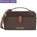 Brown Medium Double Zip Phone Crossbody D525890