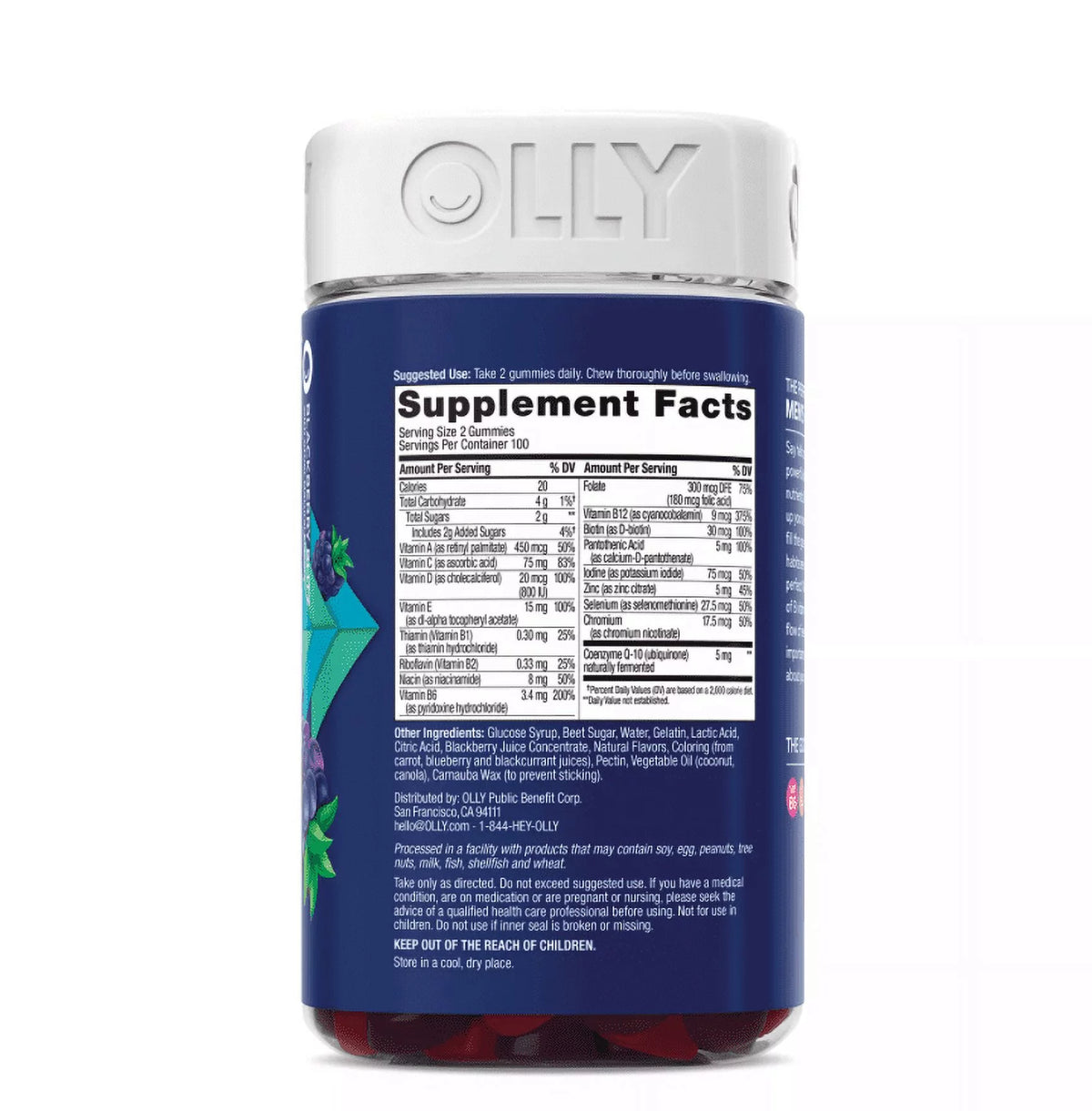 Men's Multivitamin Gummy, Blackberry Flavor 200 ct. M422