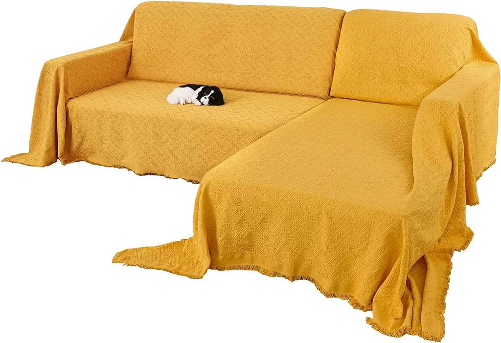 L Shape Sofa Cover Washable Thick F930096