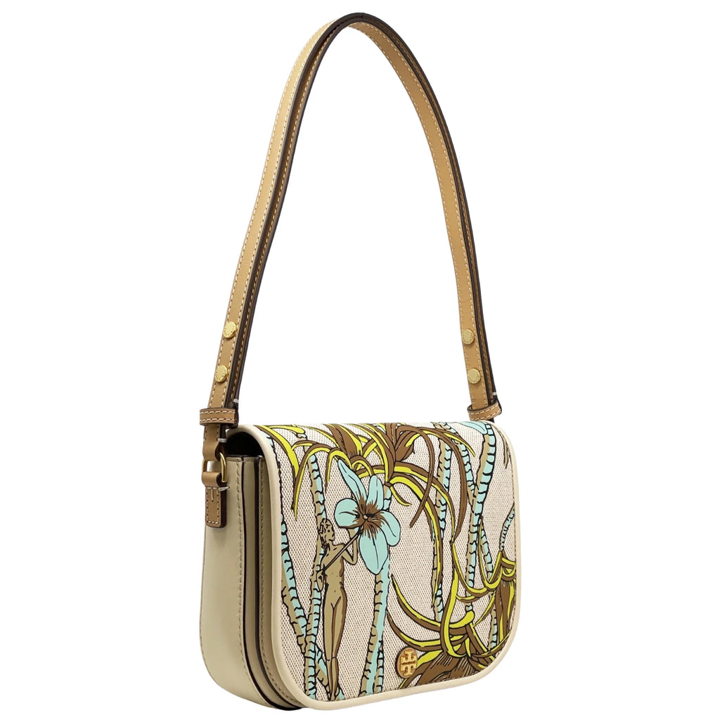 Women's Printed Canvas Convertible Crossbody Bag O502