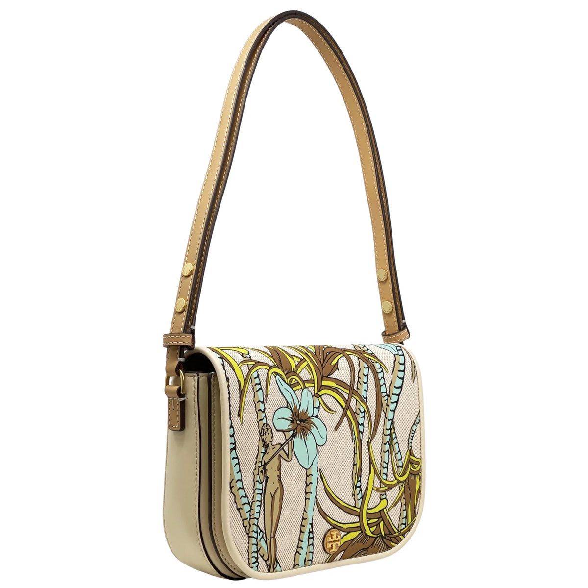 Women's Printed Canvas Convertible Crossbody Bag O502