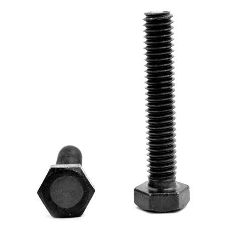 5/8-11 x 5 (FT) Coarse Thread Grade 8 Hex Tap Bolt Alloy Steel Black Oxide Pk 30 Q219