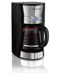 12 Cups Black Programmable Coffee Maker B34226