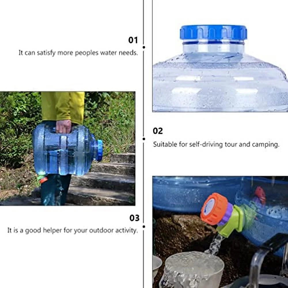 3 Gallon Plastic Water Bottle Jug with Carry Handle V977567