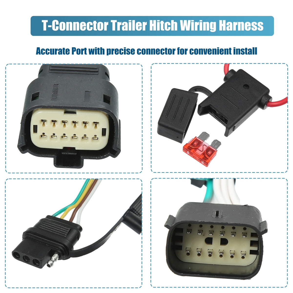 4 Pin Trailer Towing Wiring Harness with Converter Y45917