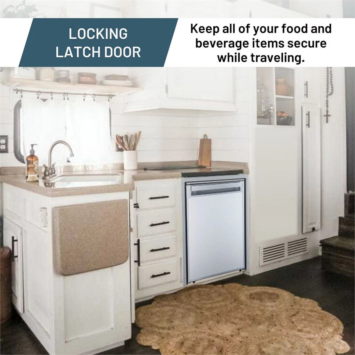 Brushed Stainless 12V/DC Built-in Refrigerator X541