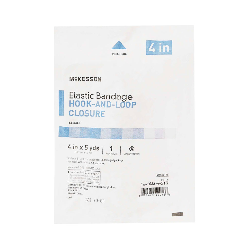 Sterile Elastic Bandage, 4 inch x 5 Yard, White; Case of 36 S1733