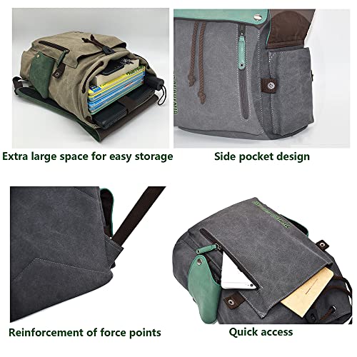 3D Print Canvas Backpack H9044