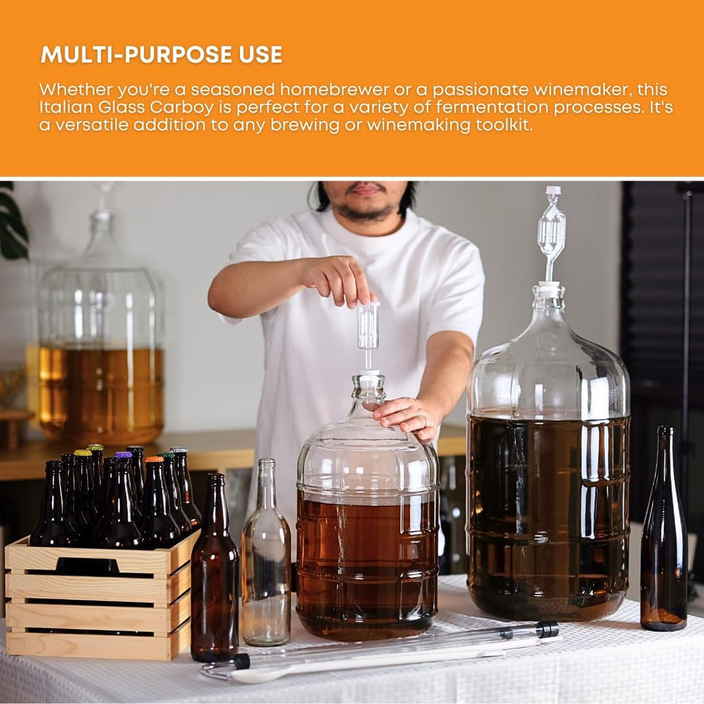 3 Gallon Glass Carboy A2796