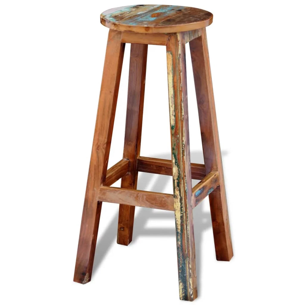 Solid Reclaimed Wood Bar Stool U900252