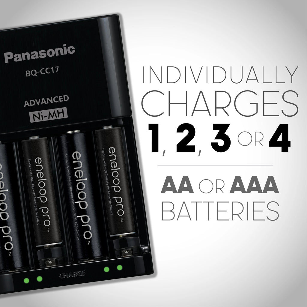 Battery Charger with 4-Pack AA Rechargeable Batteries W2771