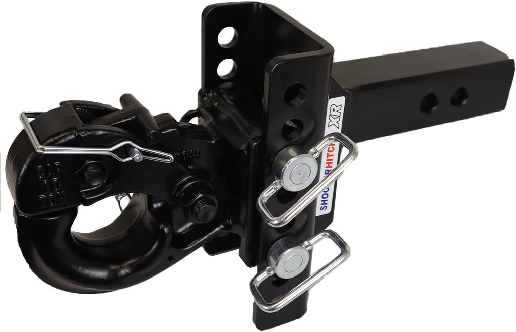 Pintle Hook Drop Ball Mount 1-1/2" Rise to 6-1/2" Drop 12,000 lbs 2" Hitch V5980