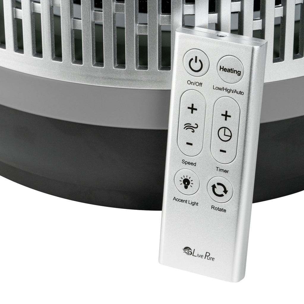 Gray 2 in 1 Air Purifier & Heater with HEPA Filtration X891