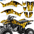 Flames Yellow ATV Graphics Kit Sticker Decal Y99268
