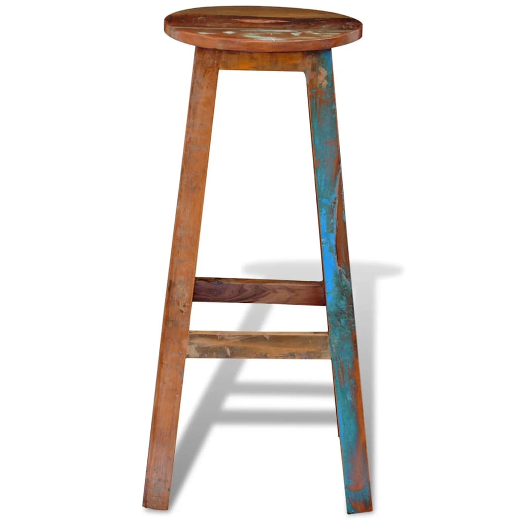 Solid Reclaimed Wood Bar Stool U900252