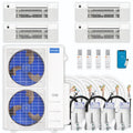 54,000 BTU 4 Zone Ceiling Cassette Ductless Air Conditioner and Heat Pump G406394