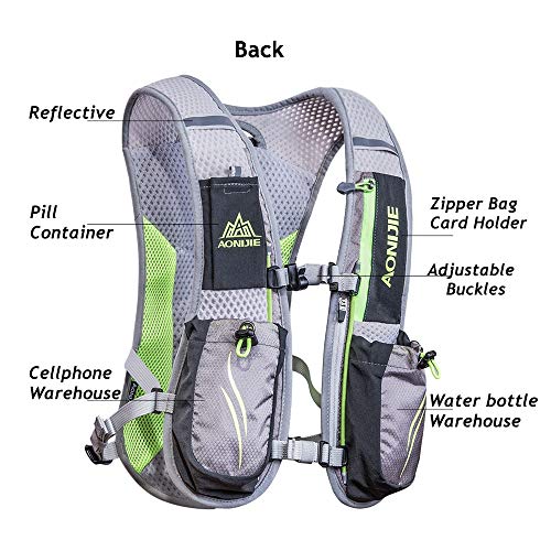 5.5L Trail Running Vest with 2L Bladder Reservoir Y588