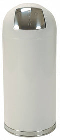 White 15 gal Round Trash Can Z180097