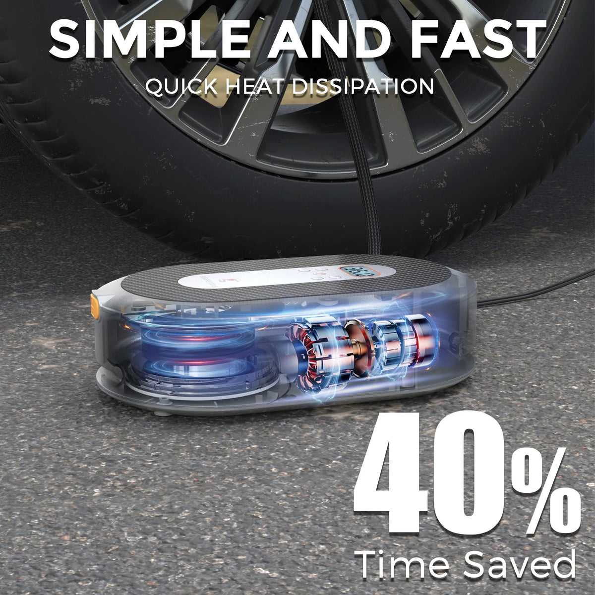 Retractable Car Tire Inflator Y825478