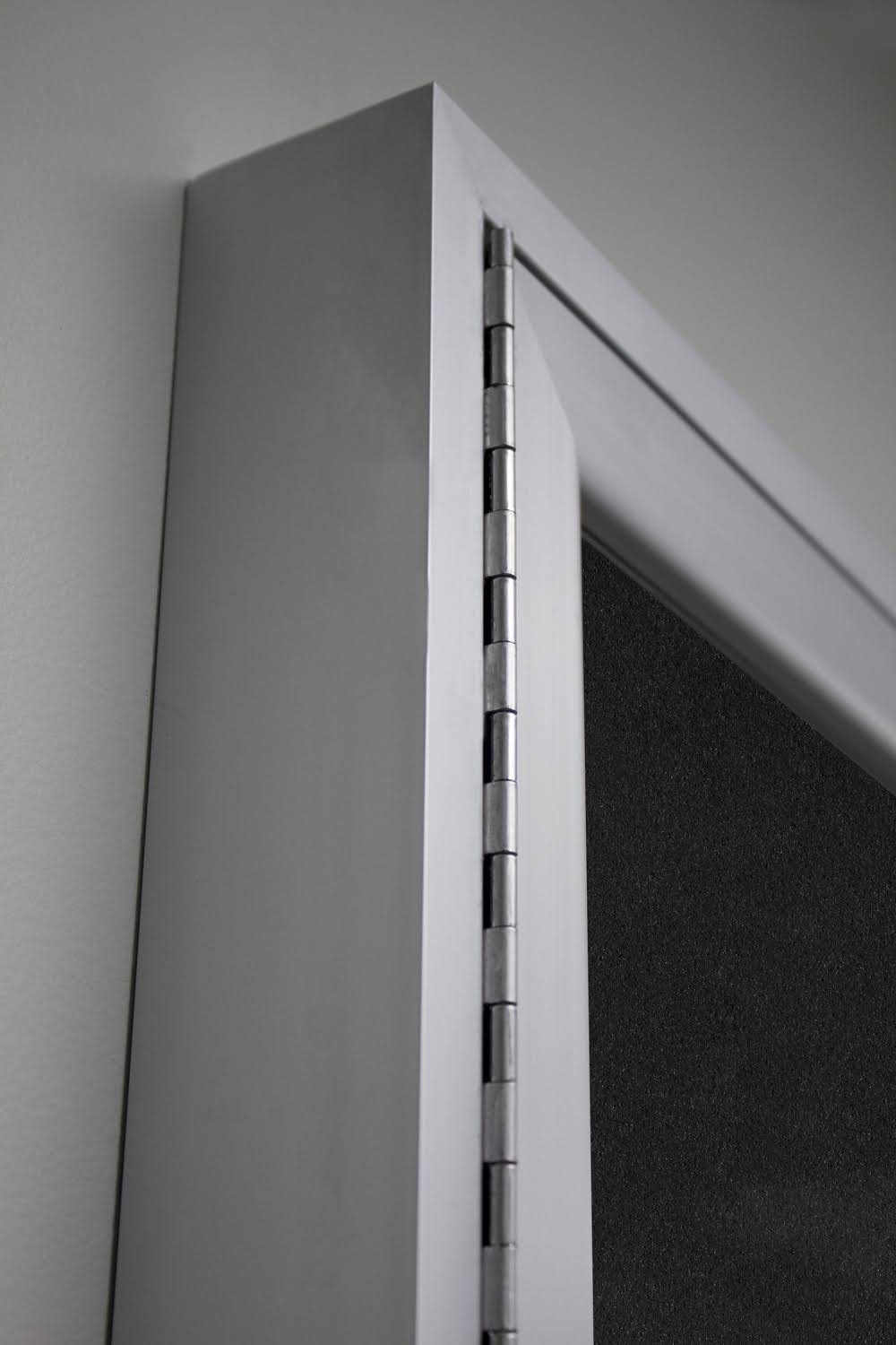 Tan Speckled 1-Door Enclosed Bulletin Board E715173