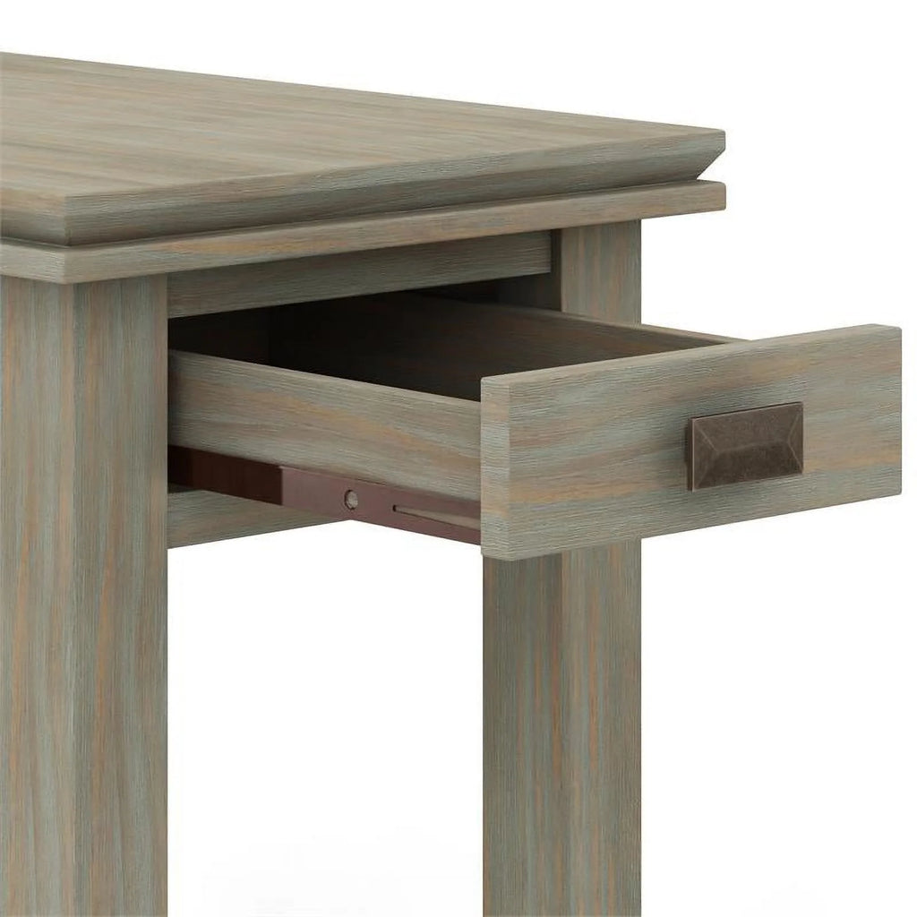 Gray Wood Narrow Side Table L7663