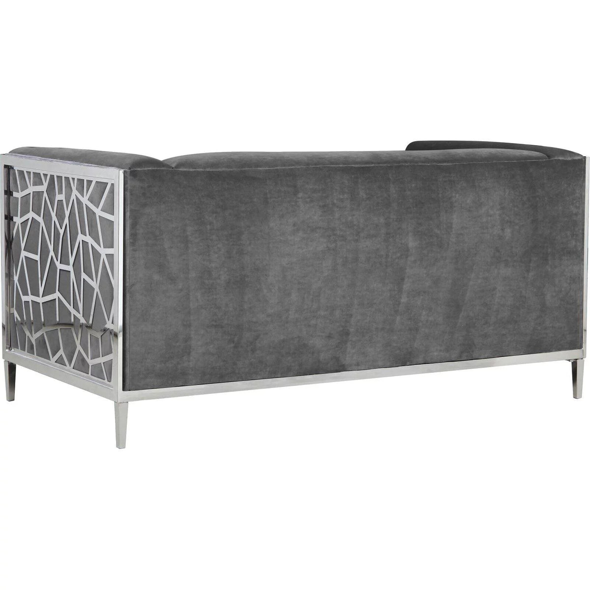 Black Velvet Loveseat Z5119