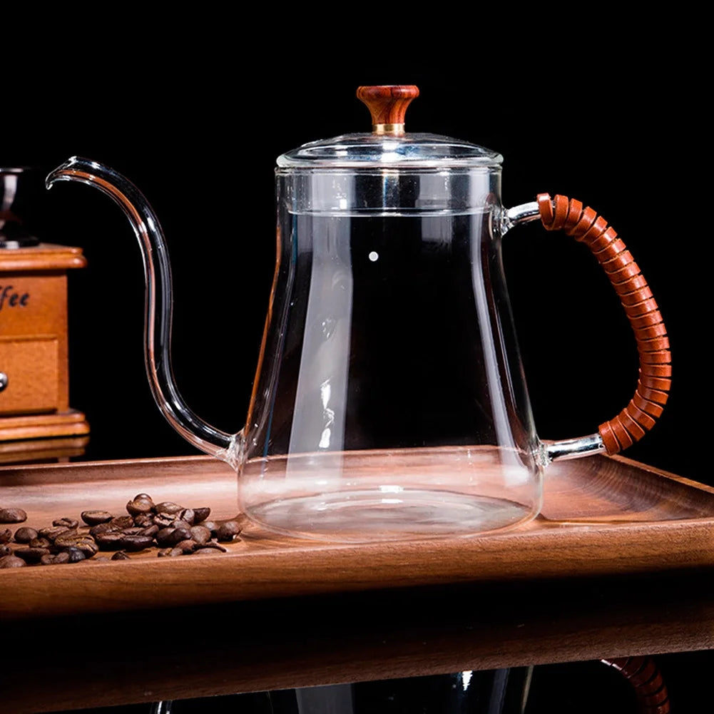 Thickened Glass Gooseneck Kettle 600ML S4057