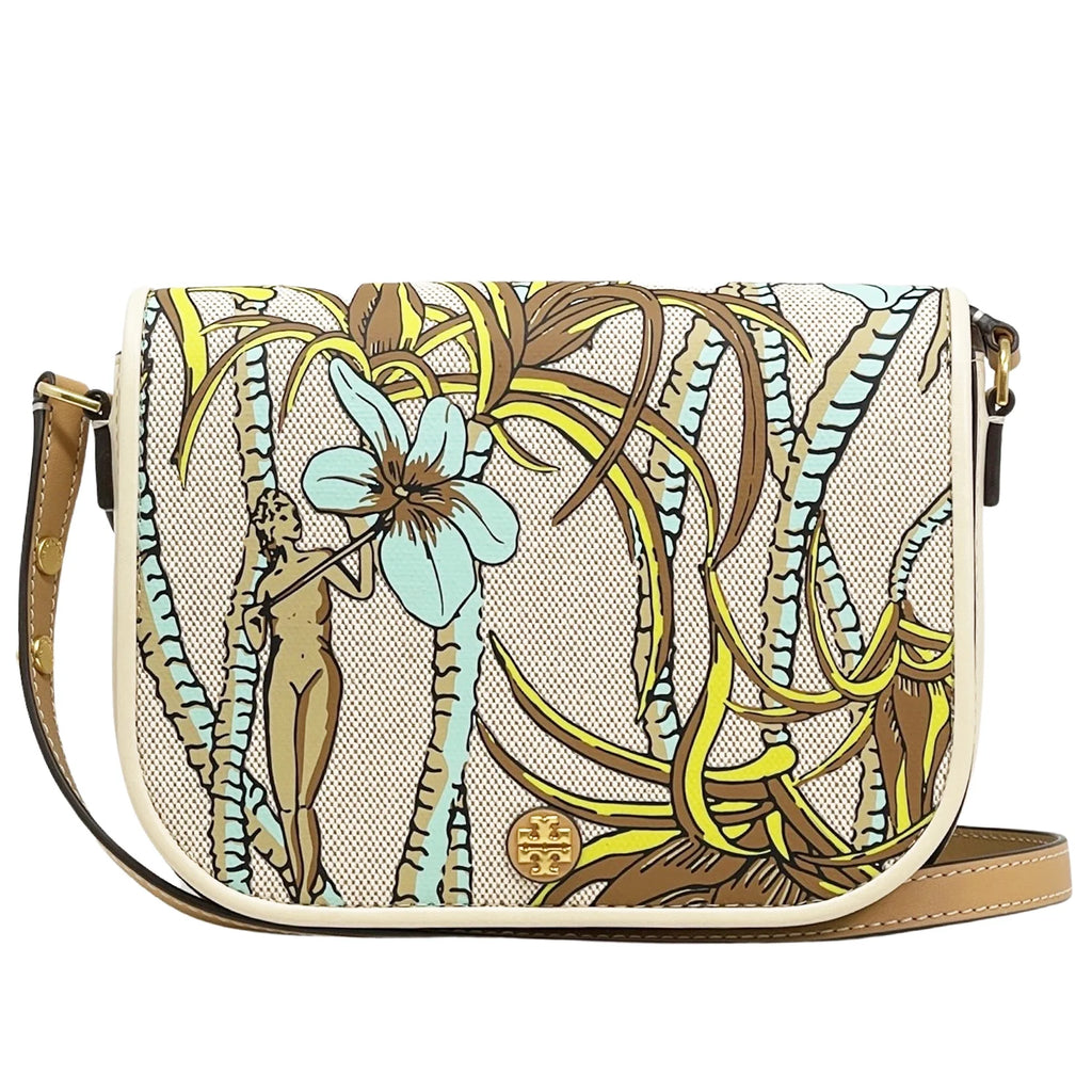 Women's Printed Canvas Convertible Crossbody Bag O502