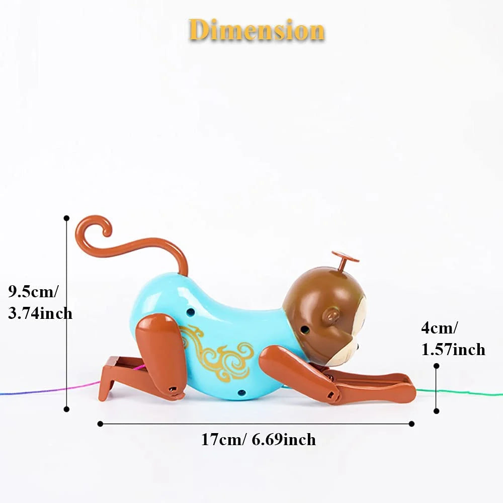 Pink Pull String Climbing Monkey Toy T323