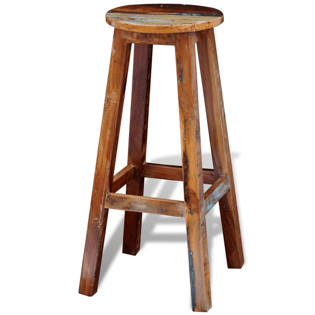 Solid Reclaimed Wood Bar Stool U900252