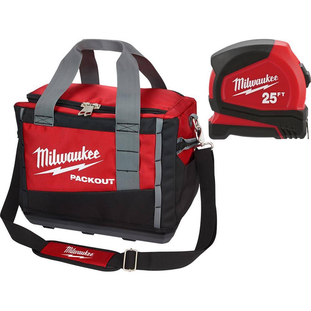 15 in. Tool Bag with 25 ft. Compact Tape Measure F9089