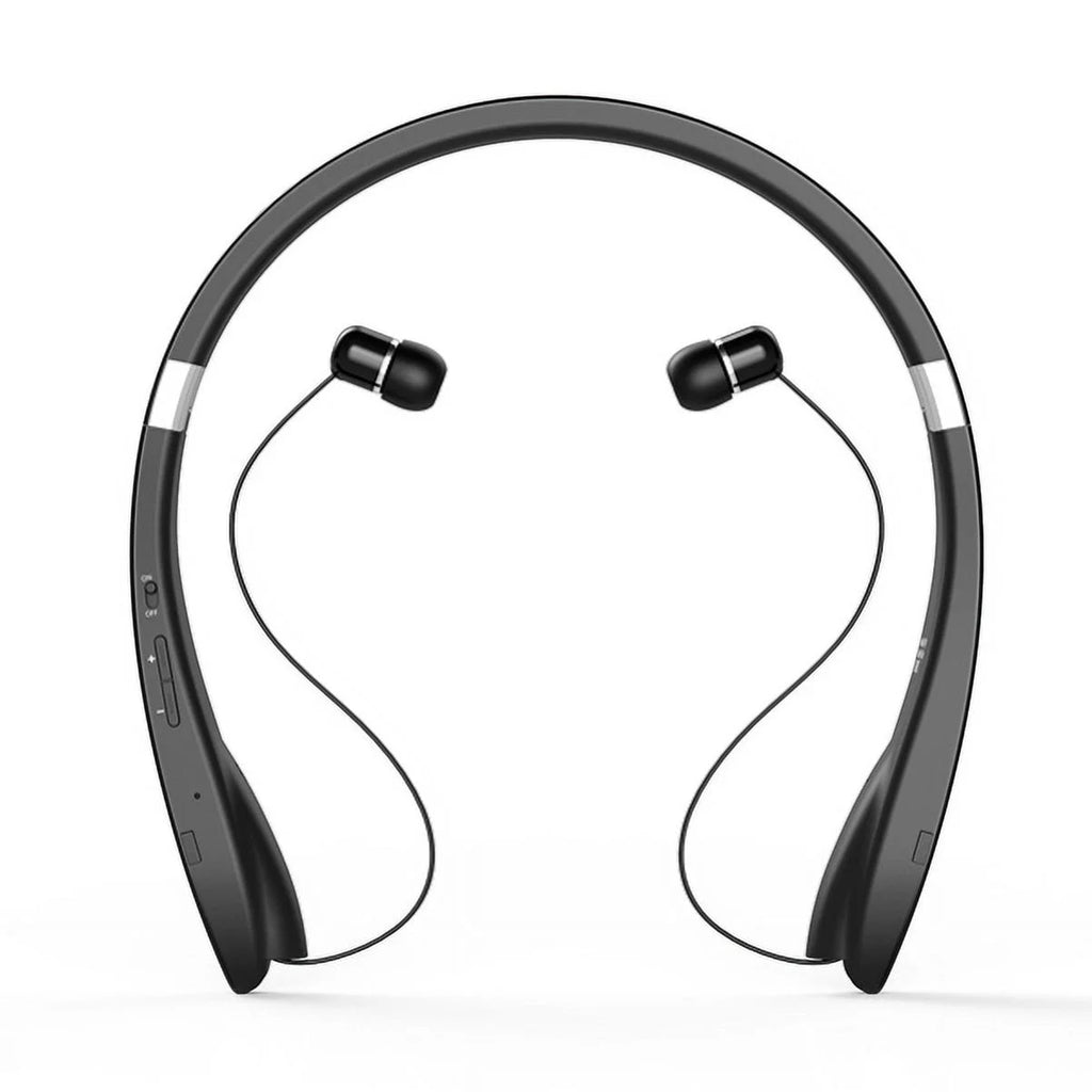 Neckband Wireless Headset with Retractable Earbuds B523118