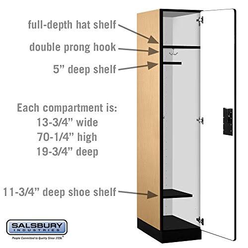 15x22 Wide Single Tier Wood Locker G679